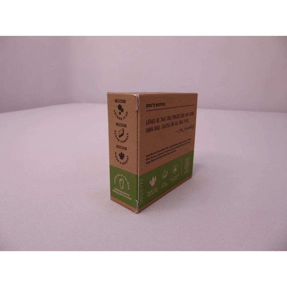 New Dr. Squatch Men's Natural Soap Alpine Sage Zero Grit